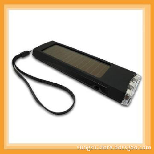 Solar Powered Keychain Flashlight For Promotion